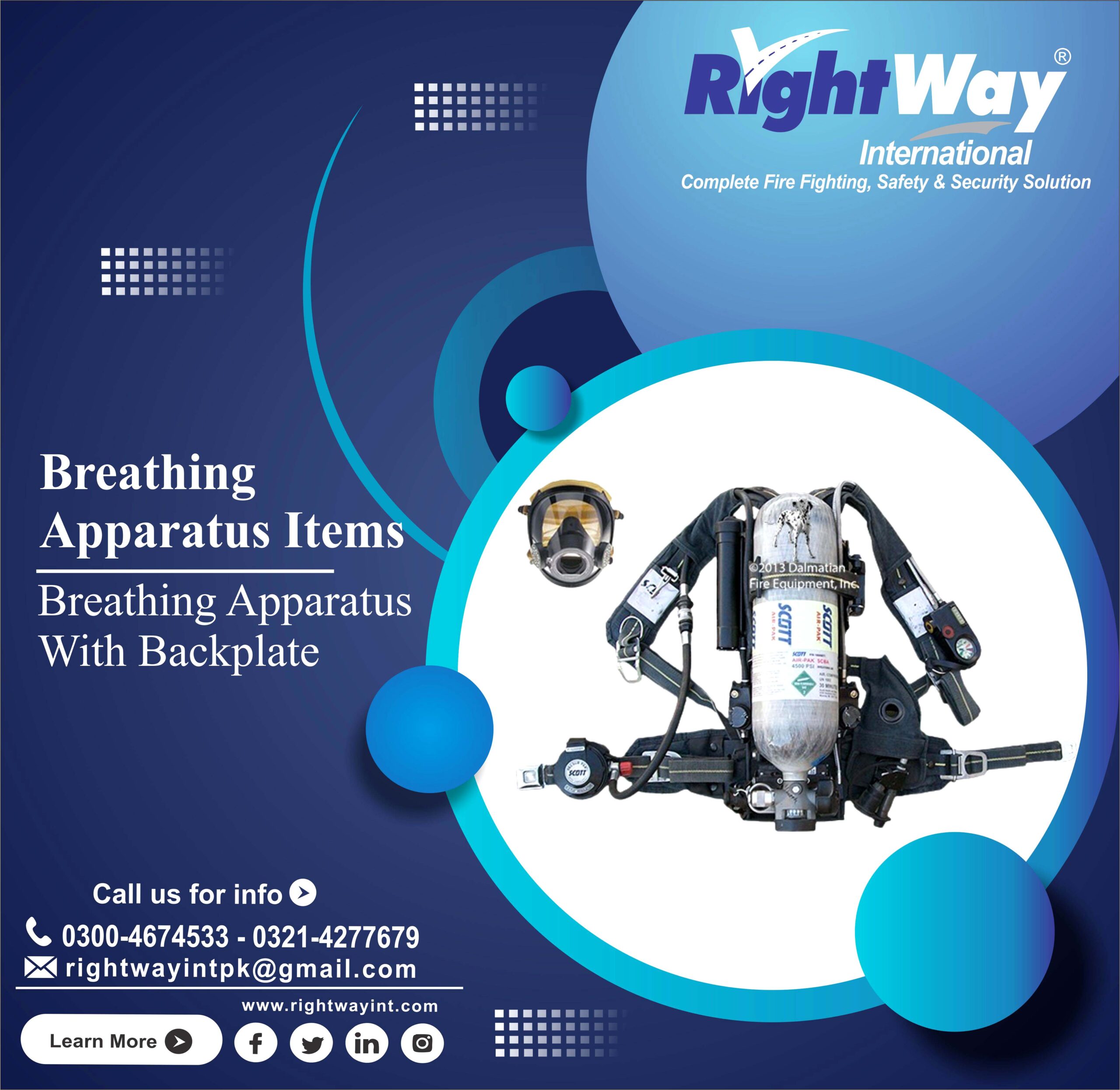 Breathing Apparatus Backplate and Harness in Pakistan