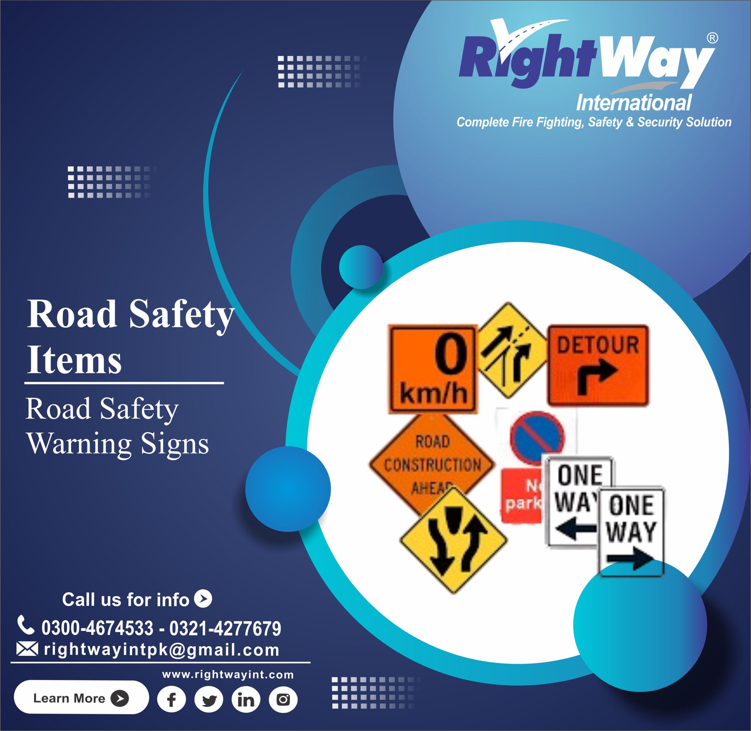Road Safety Warning Signs Types Uses & Price in Pakistan