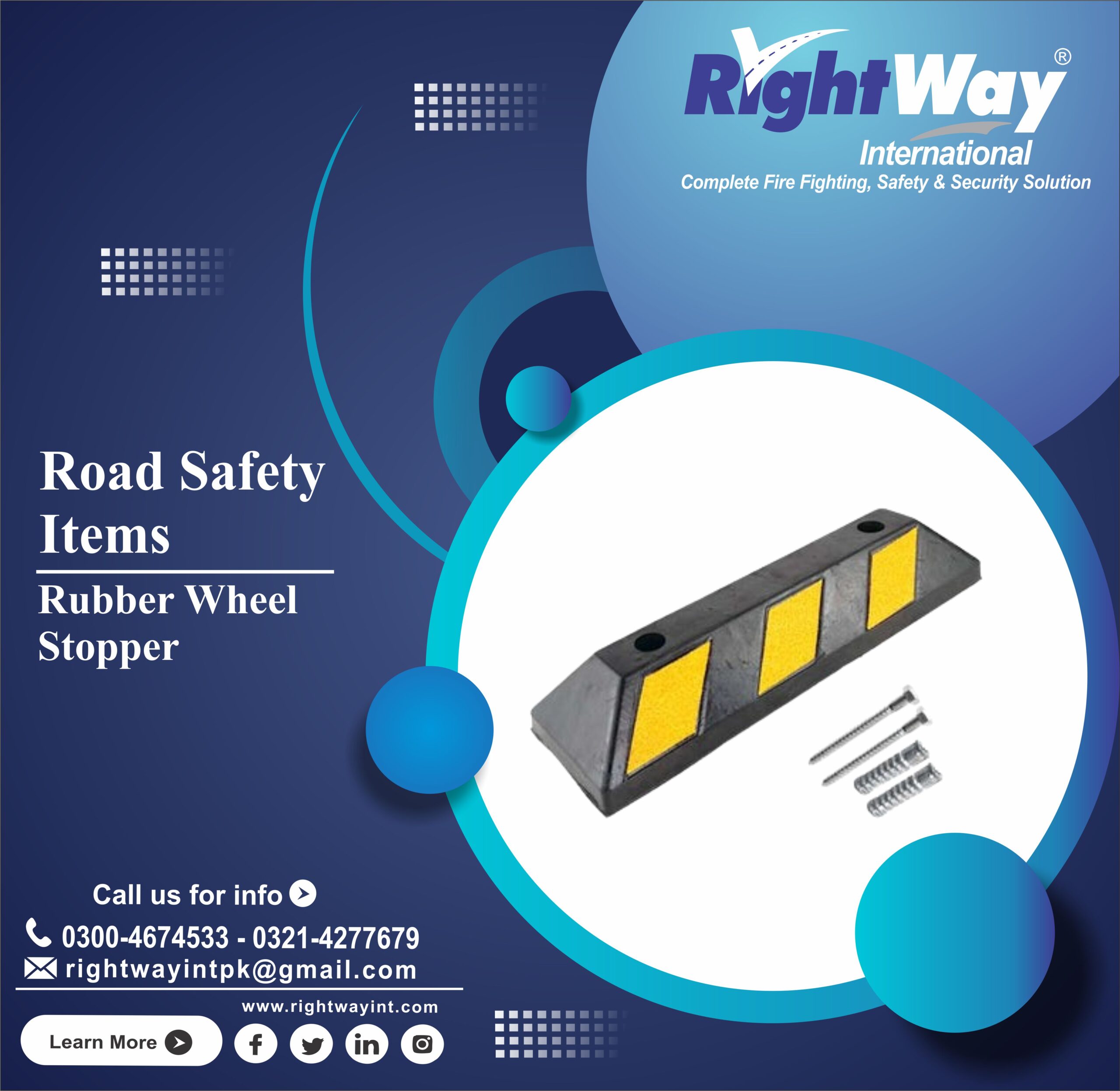 Rubber Wheel Stopper Types Uses & Price in Pakistan