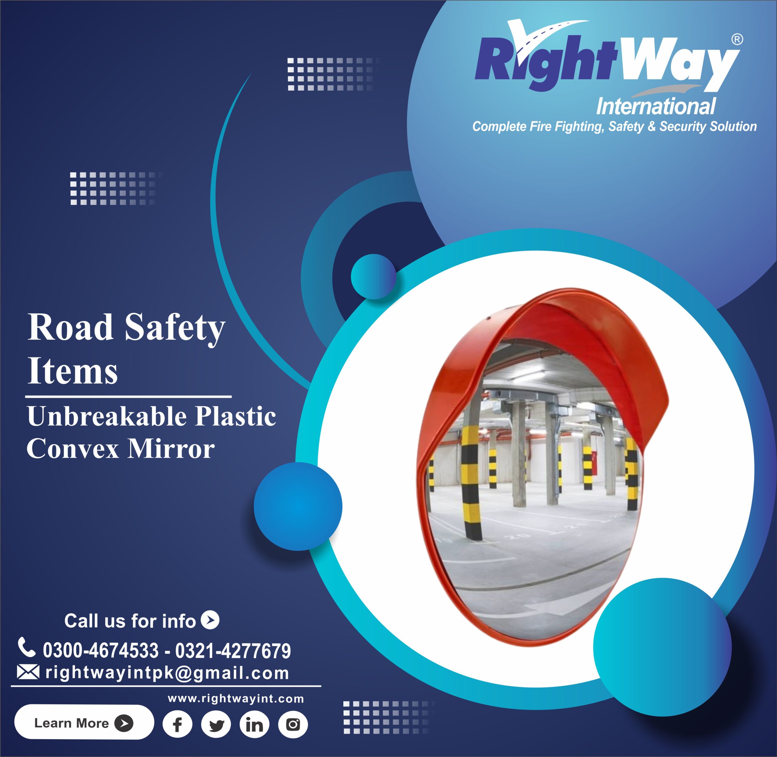 Traffic Convex Mirror Types Uses & Price in Pakistan