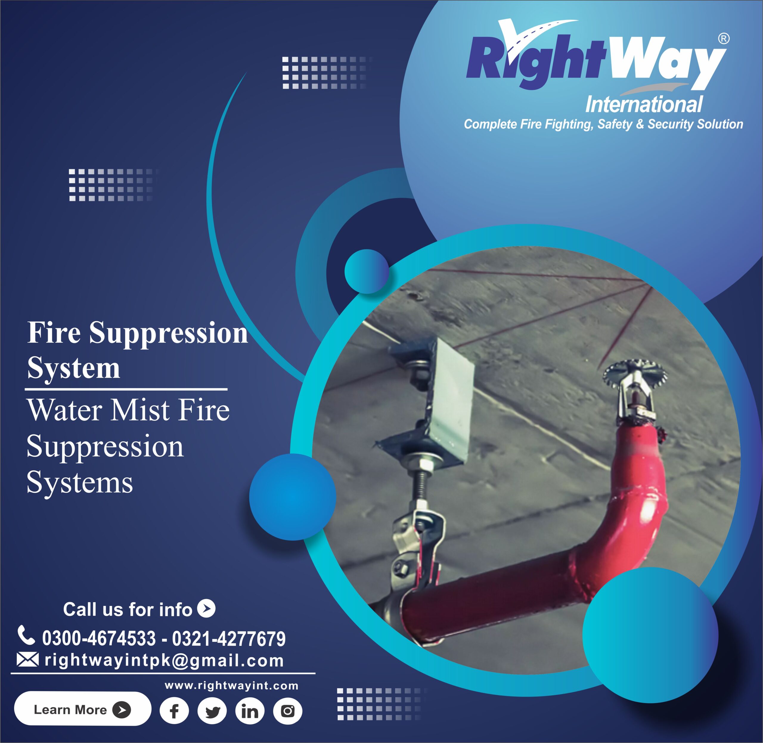 Water Mist Fire Suppression Systems in Pakistan