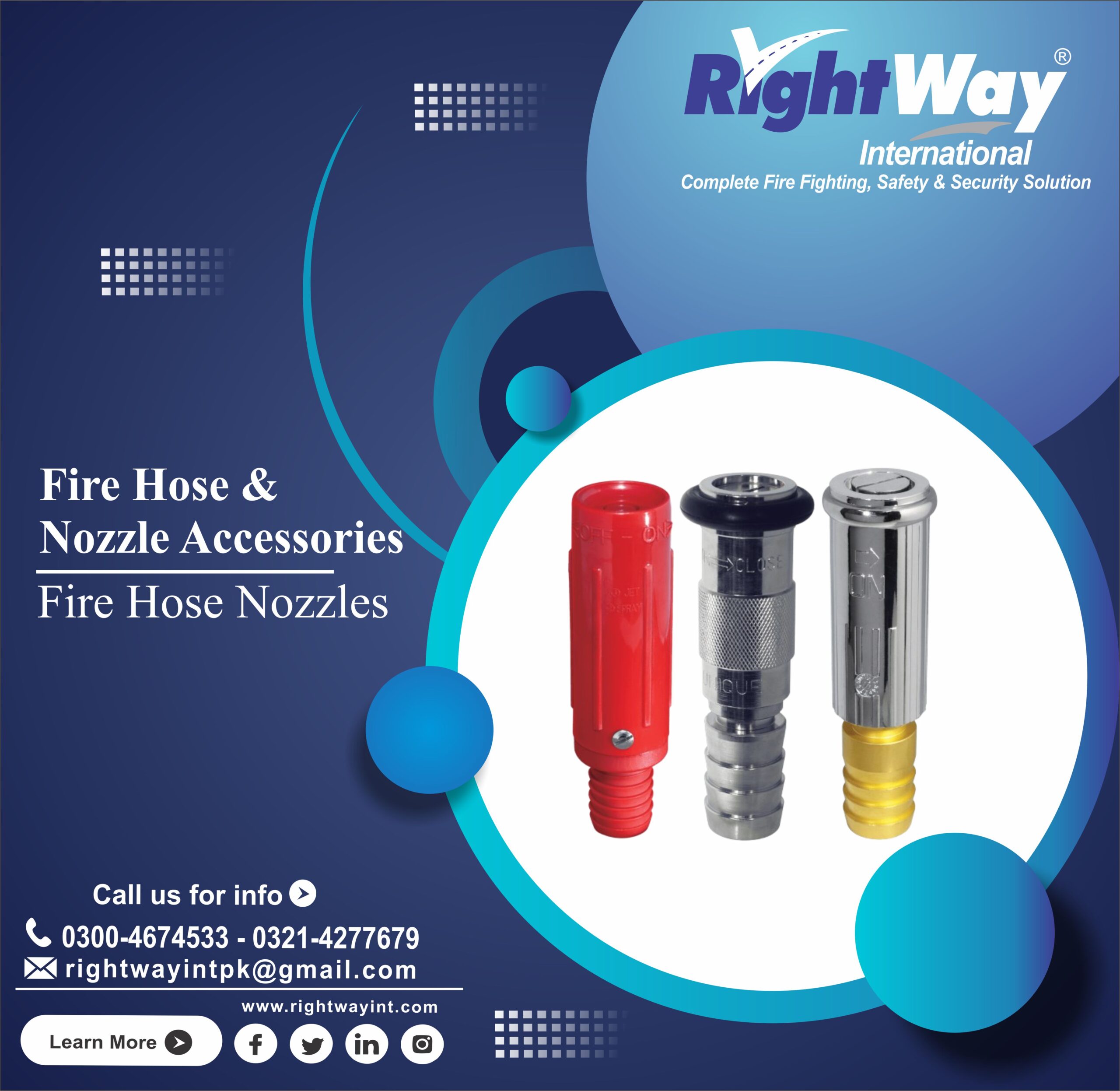 Fire Hose Nozzles Types Specifications & Uses in Pakistan