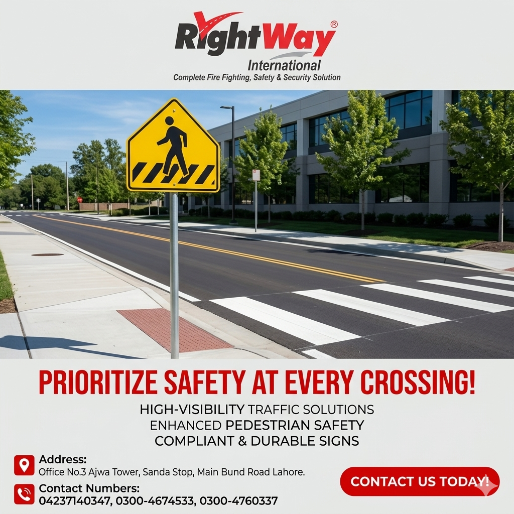 Pedestrian Cross Walk Sign