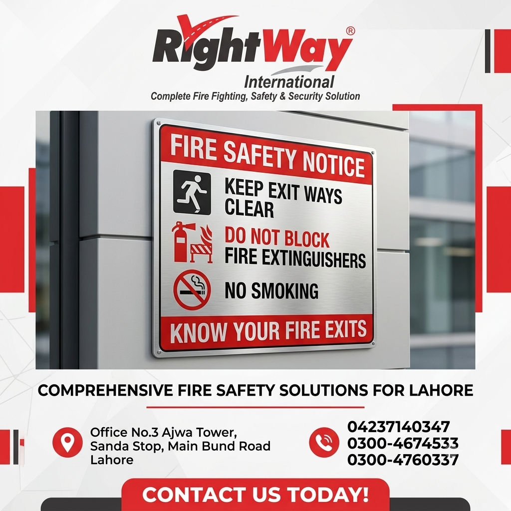 Fire Safety Warning Signs in Pakistan
