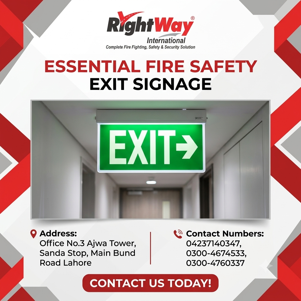 Fire Safety Exit Signs in Pakistan