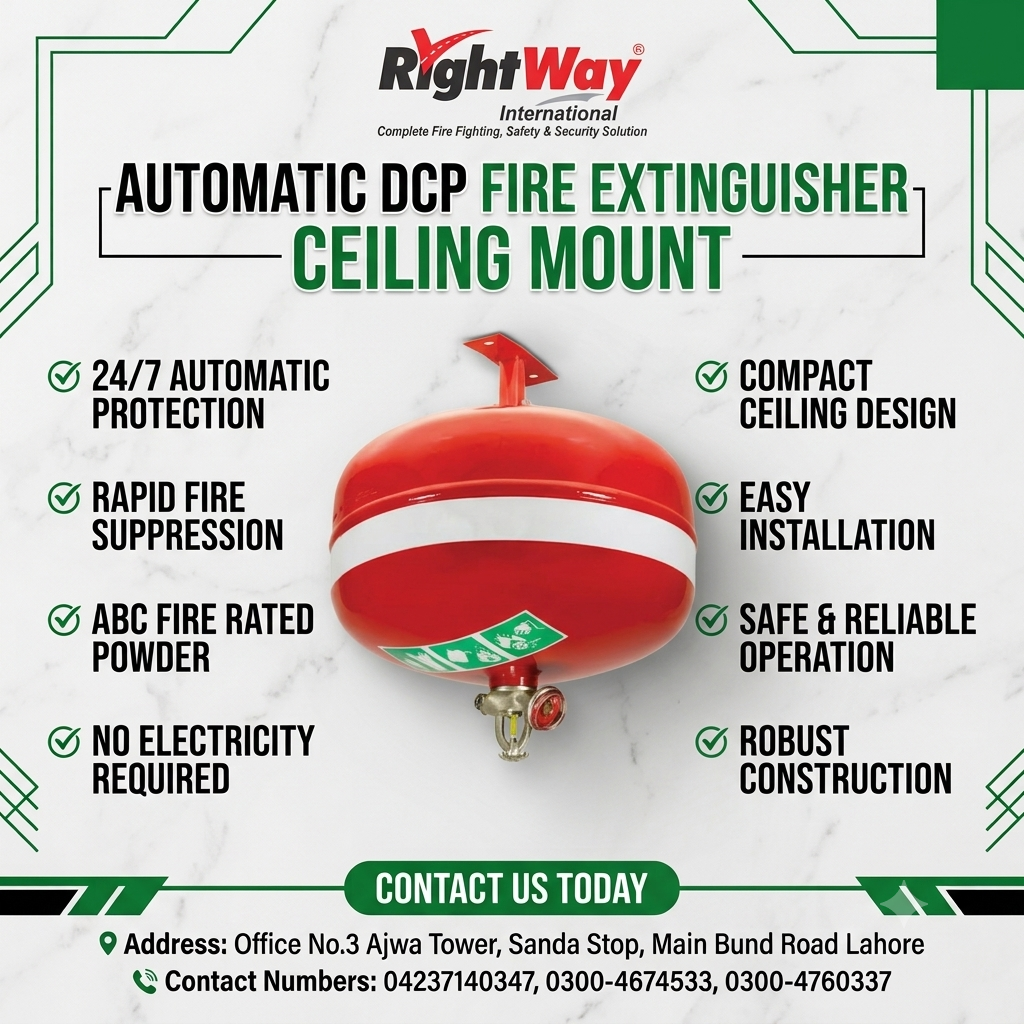 Ceiling Mount Automatic Fire Extinguisher in Pakistan