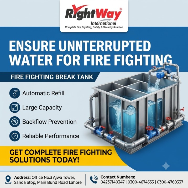 Fire Fighting Break Tank in Pakistan