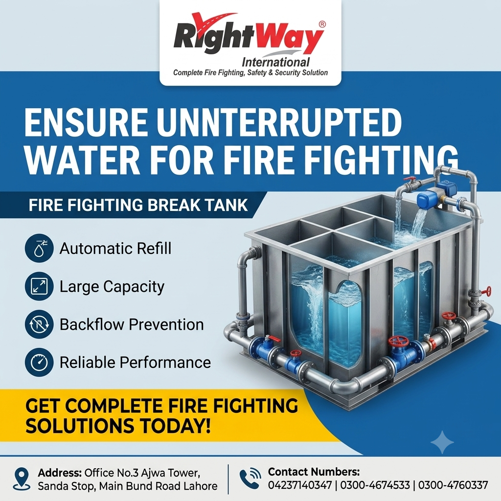 Fire Fighting Break Tank in Pakistan