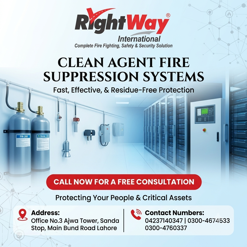 FM200 Clean Agent Fire Suppression System in Pakistan