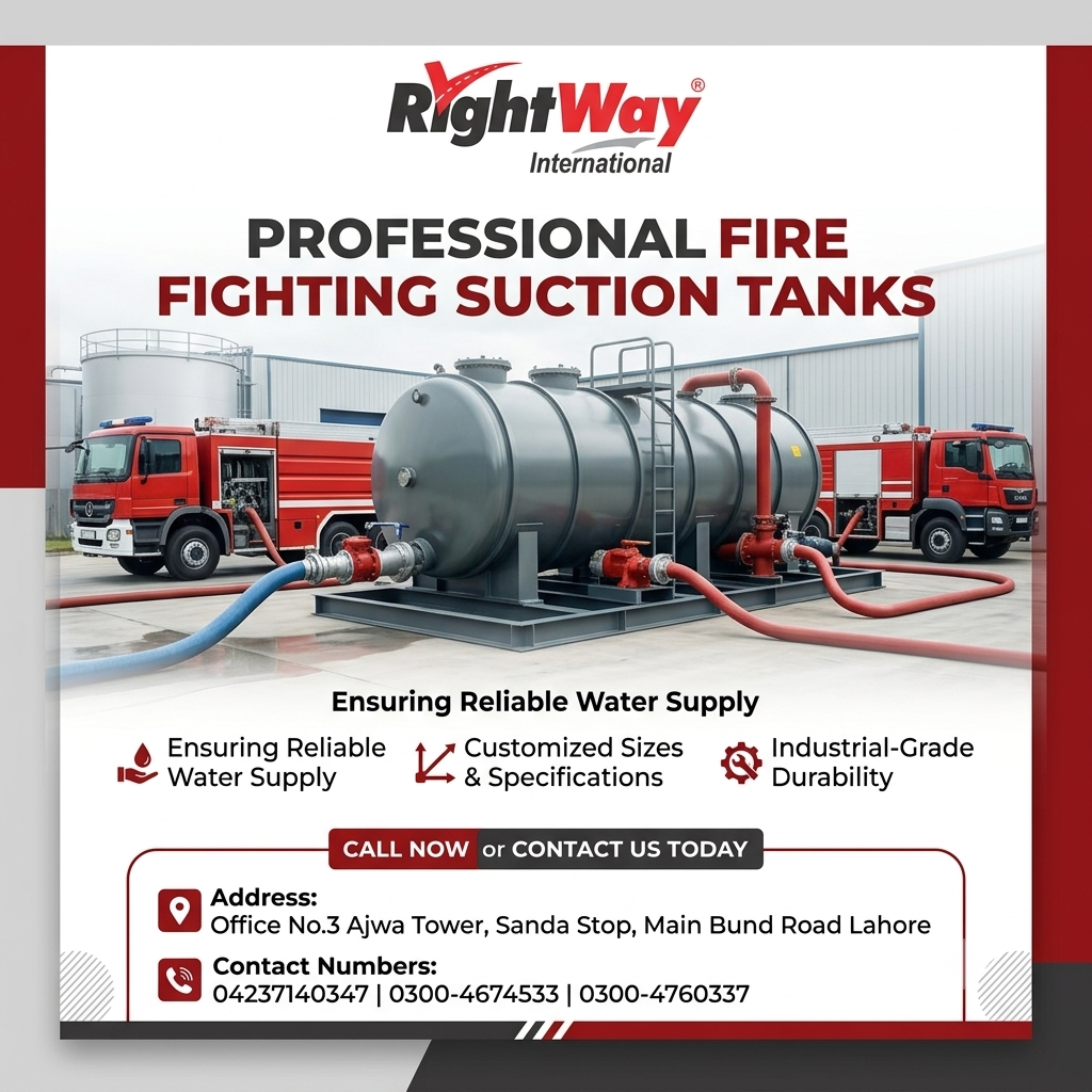 Fire Fighting Suction Tank in Pakistan