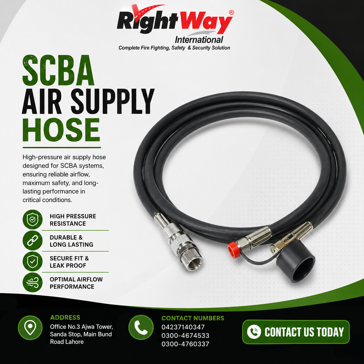 SCBA Air Supply Hose