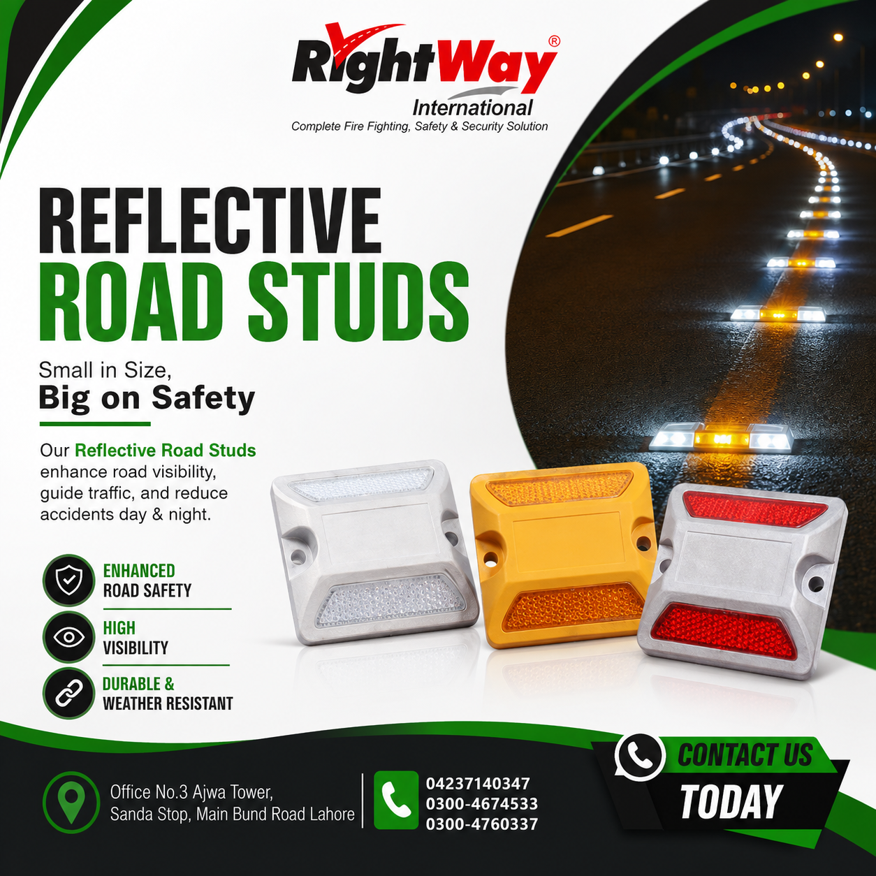 Reflective Road Studs