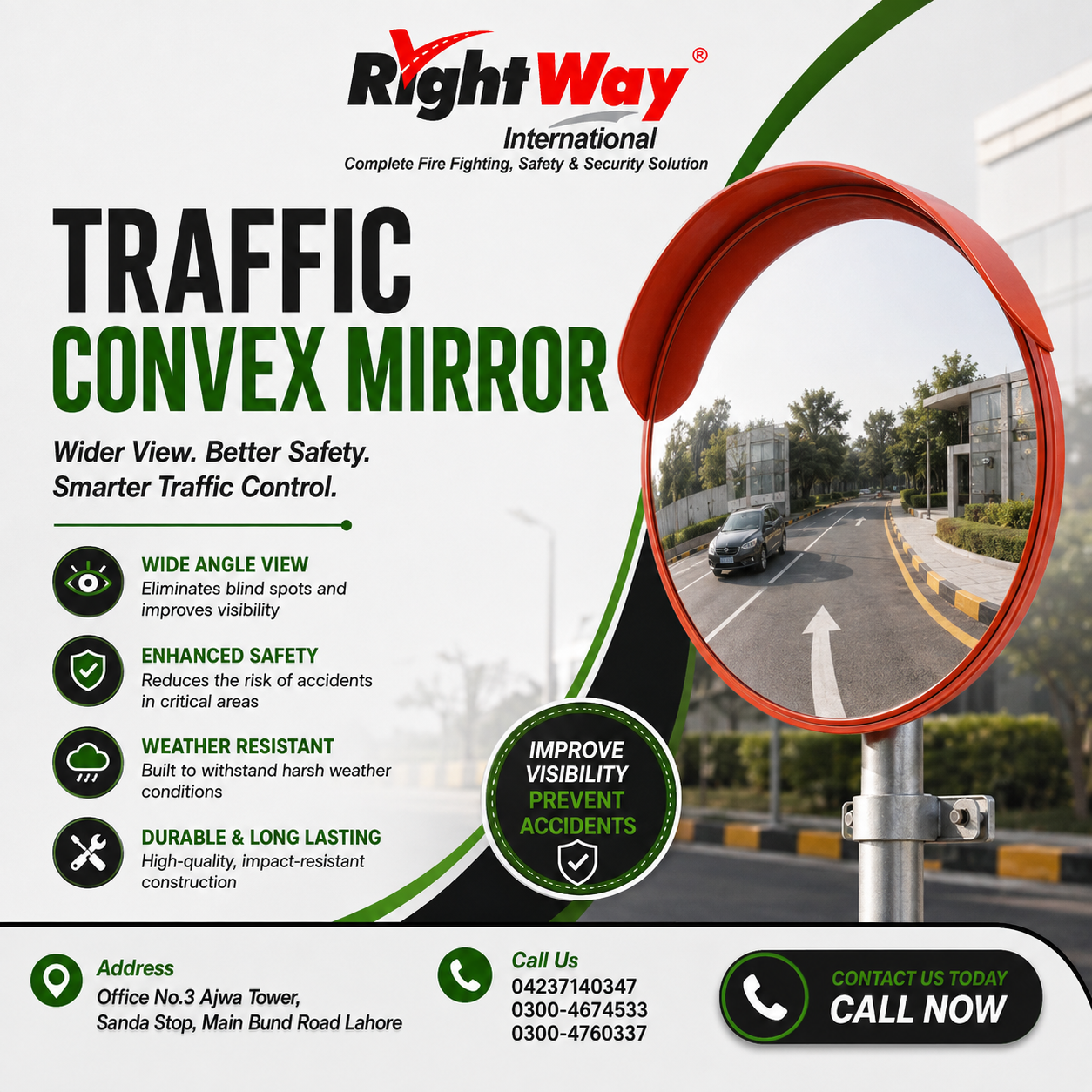 Traffic Convex Mirror