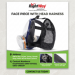 SCBA Face Piece with Head Harness