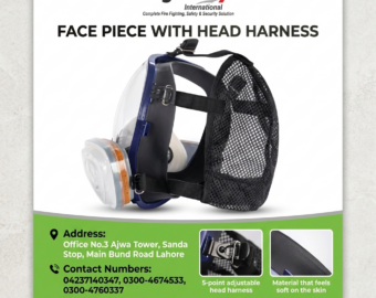 SCBA Face Piece with Head Harness
