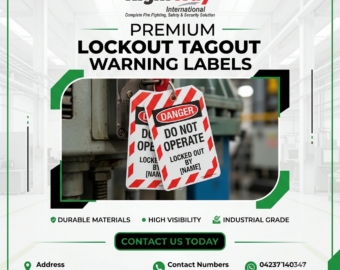 Lockout Tagout Warning Labels in Pakistan