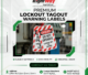 Lockout Tagout Warning Labels in Pakistan