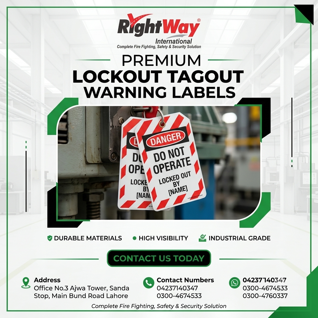Lockout Tagout Warning Labels in Pakistan