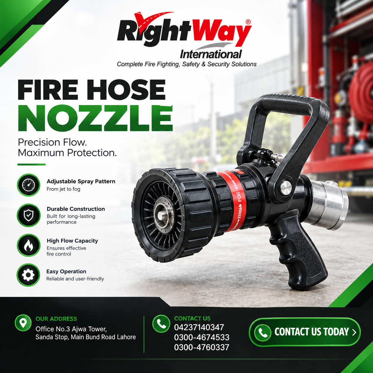 Fire Hose Nozzle: Types Uses Benefits & Buying Guide