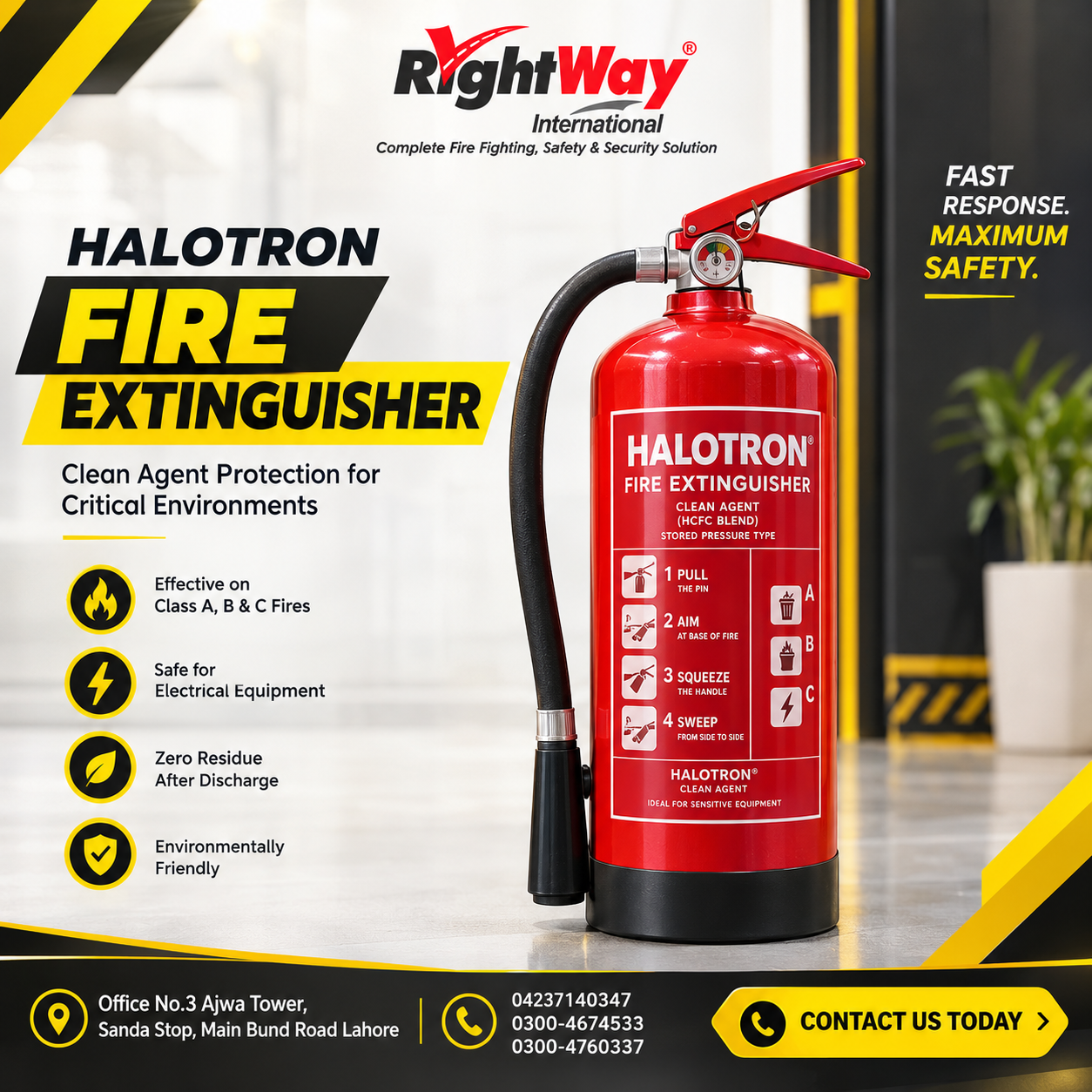 Importance of Halotron Fire Extinguisher