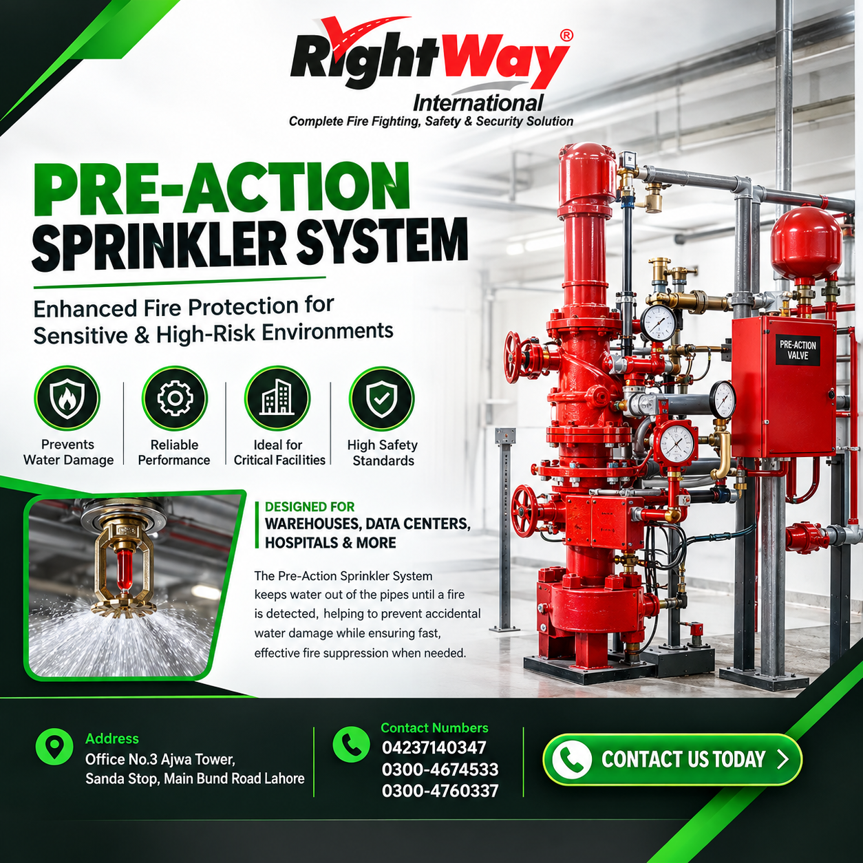 Pre-Action Sprinkler System: Types Uses Benefits & Buying Guide