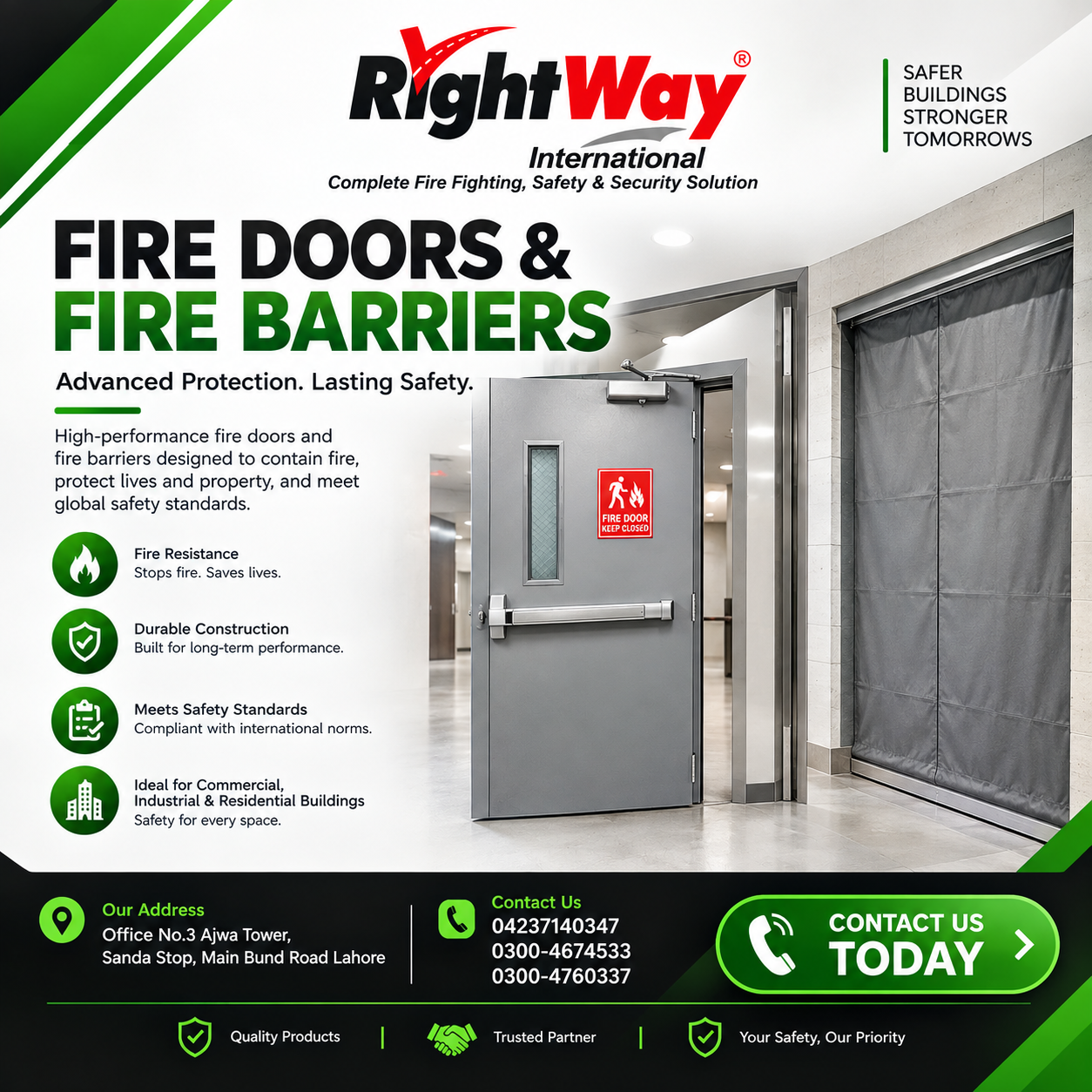 Fire Doors and Barriers: Types Uses Benefits & Buying Guide