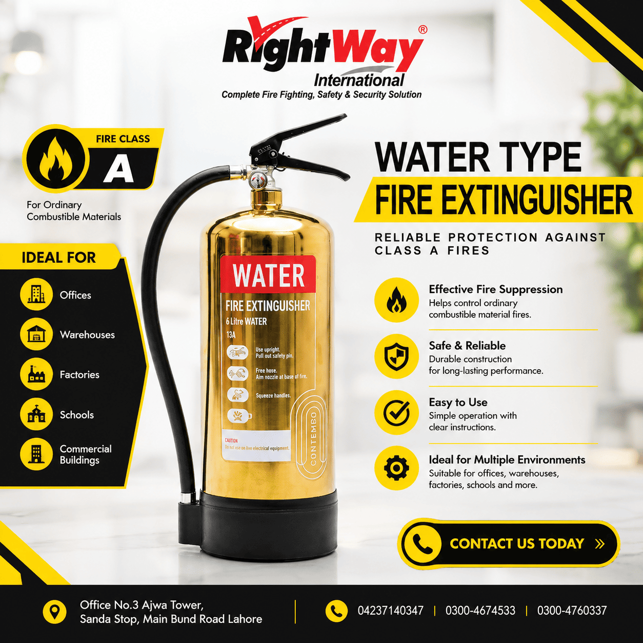 Importance Water Type Fire Extinguisher