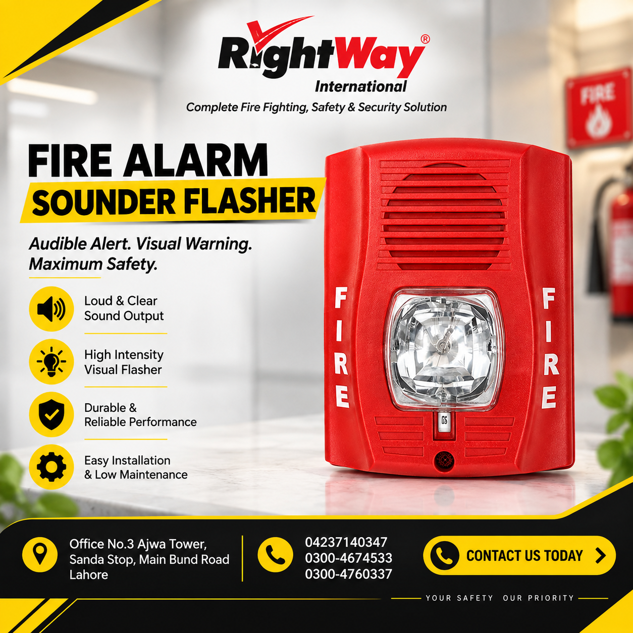 Importance of Fire Alarm Sounder Flasher